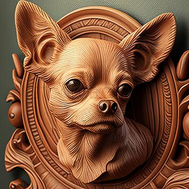 3D model st Chihuahua dog (STL)